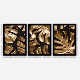 Wallity Cuadro Decorativo Enmarcado Desconocido (3 Piezas)